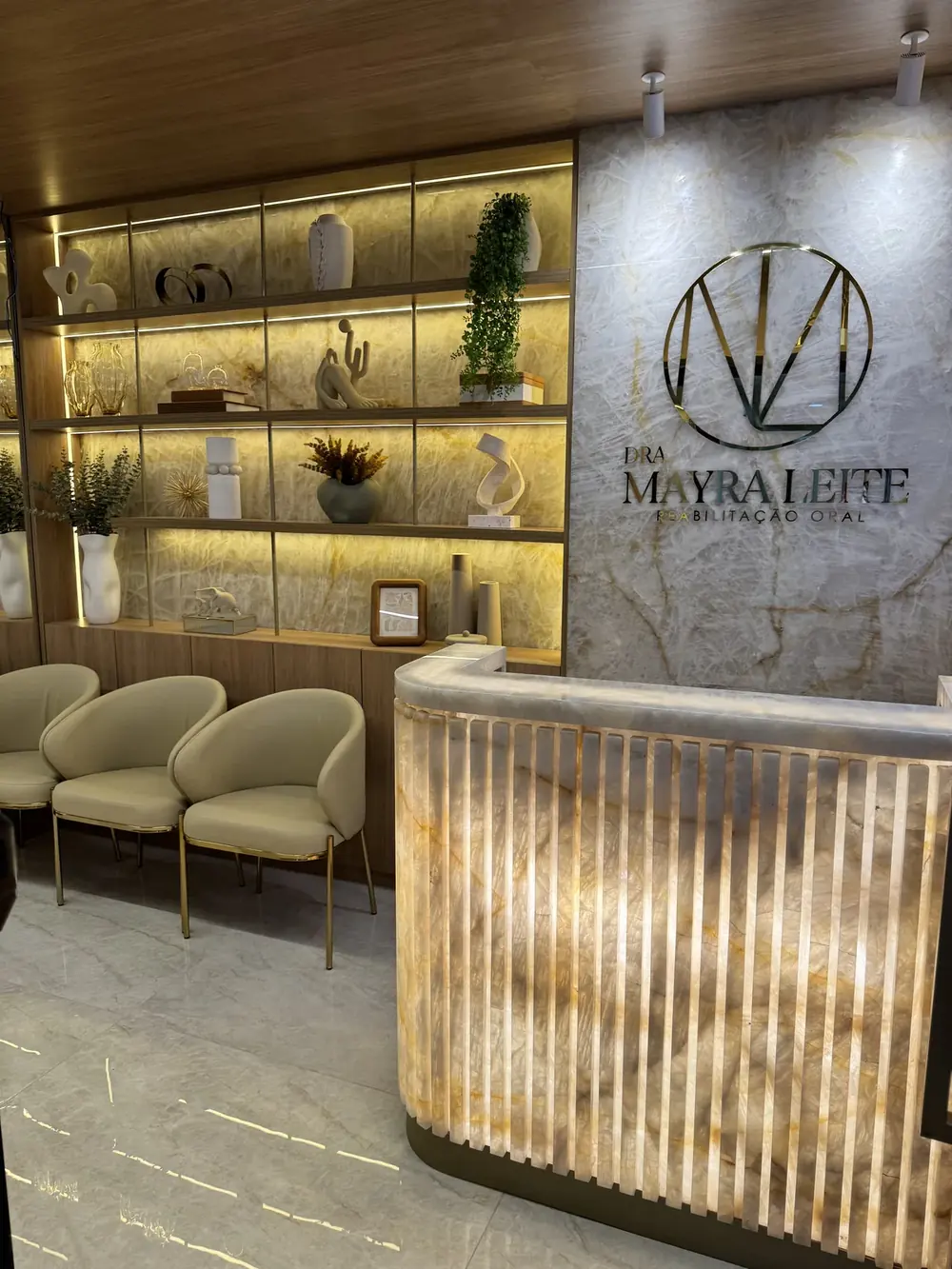 Recepção da clínica Dra Mayra Leite em Salvador